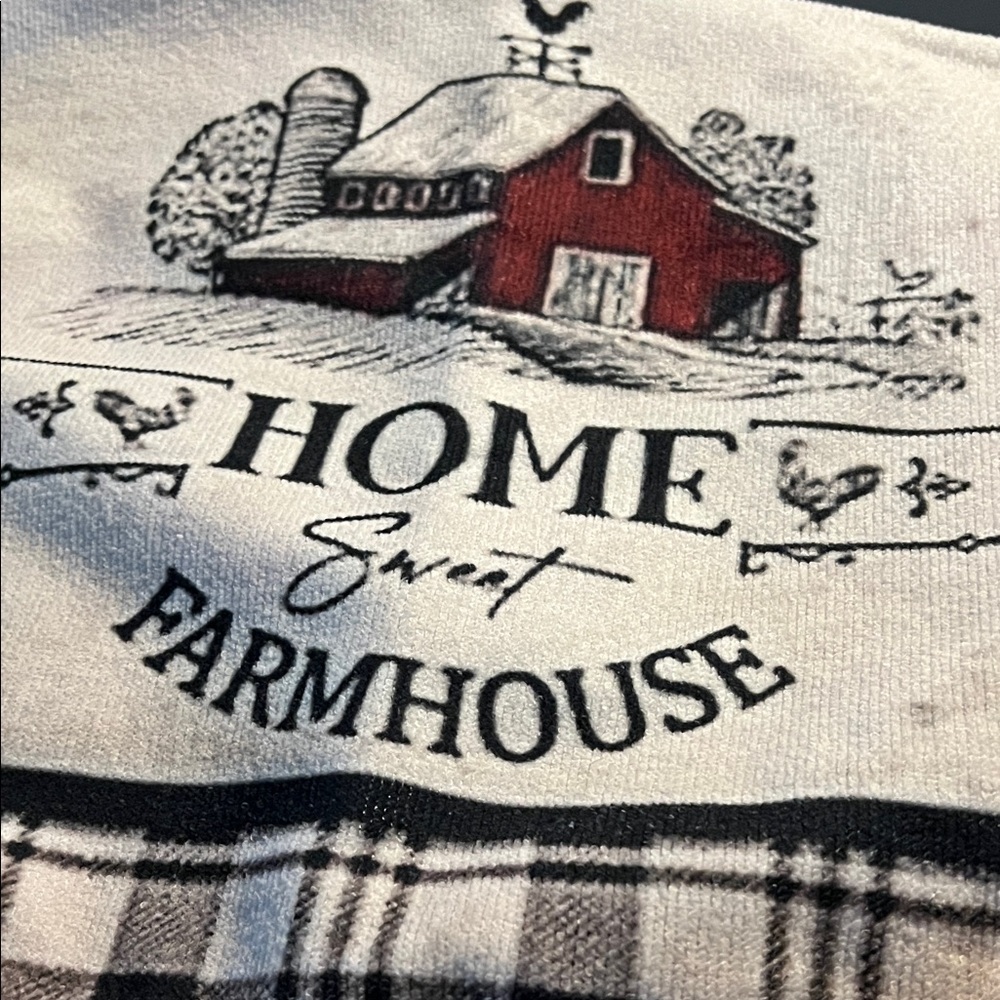 Nwot 6 piece set Home Sweet Farmhouse kitchen towels